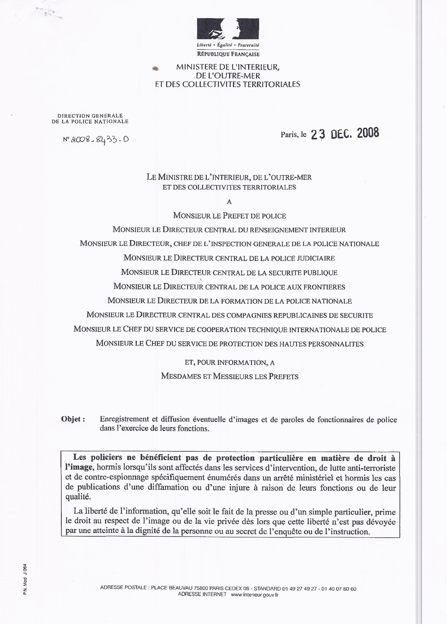 [DOSSIER] IL EST INTERDIT D’INTERDIRE … DE FILMER LA POLICE ! – Taranis ...